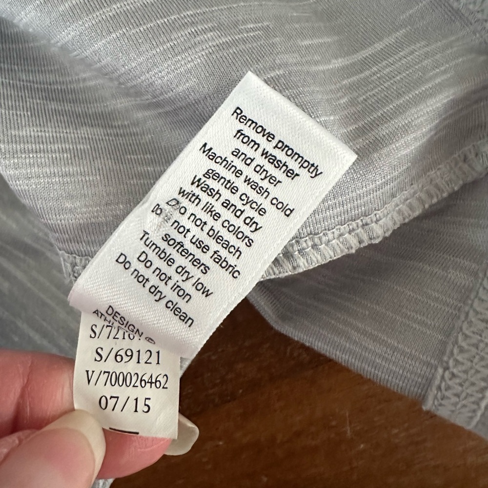 Athleta Light Gray Pullover Athletic Quarter Zip … - image 7